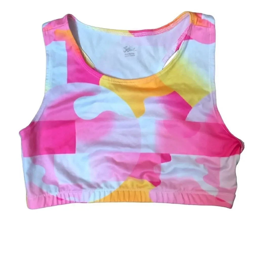 Justice girls multi color tankini top